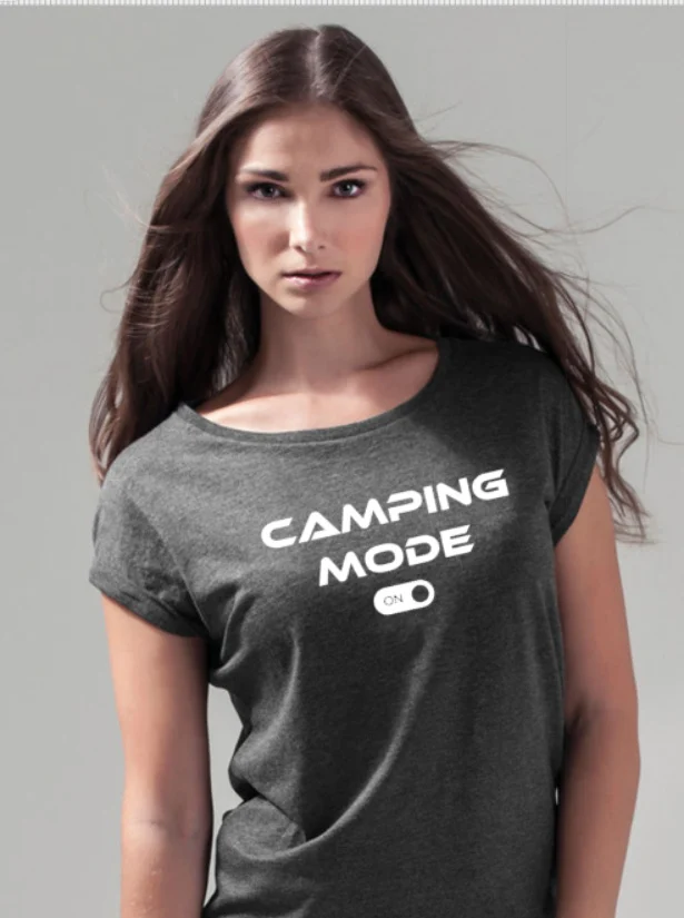 Bedrukt Camping Dames Shirt - Afbeelding 4