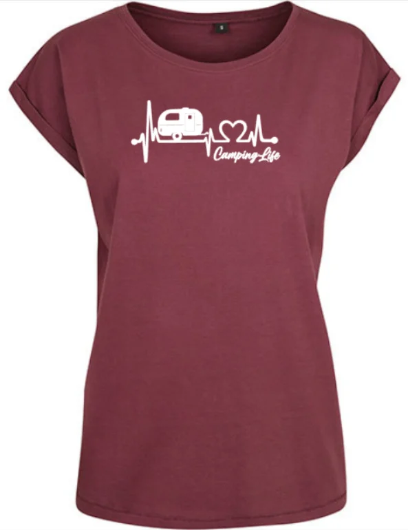 Bedrukt Camping Dames Shirt - Afbeelding 10